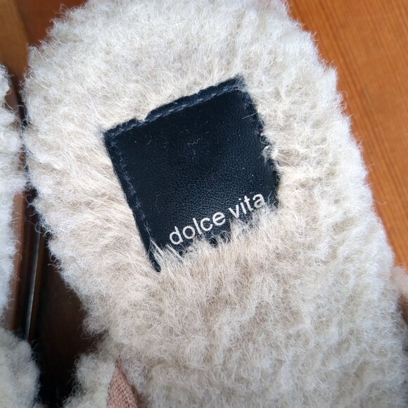 Dolce Vita Cream Loafers with Silver Chain - Picture 4 of 13